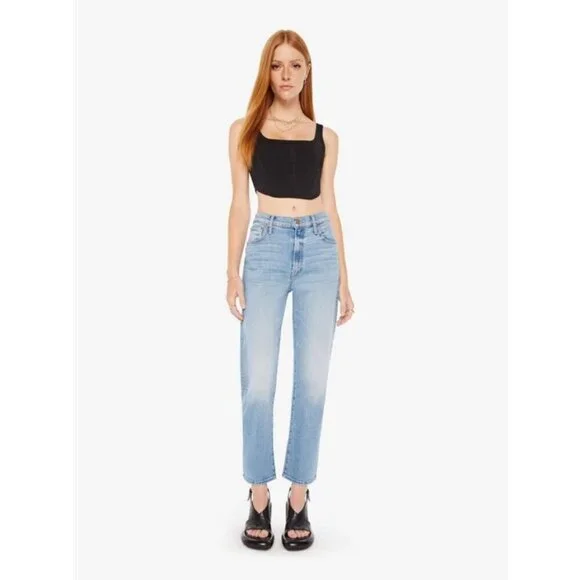 💕MOTHER💕 Ditcher Zip Flood Jeans ~ Love On The Beat 26 NWT